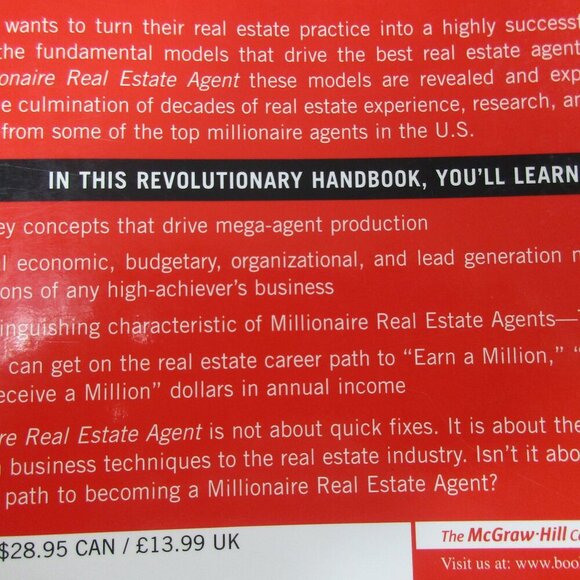 The Millionaire Real Estate Agent:‎ It's Not About the Money (Paperback, 2004) - Picture 3 of 6